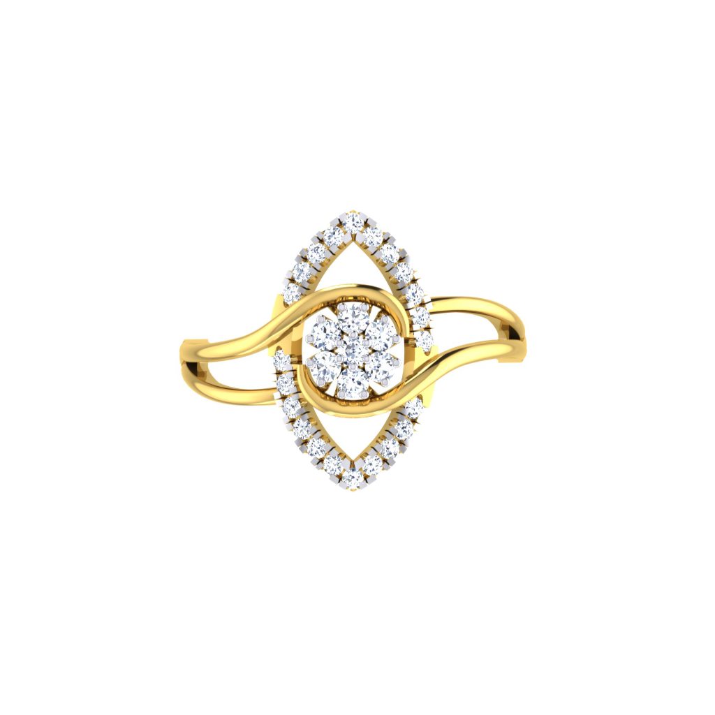 Solid 22K/18K/14K Fine Gold Certified Stamped Beautiful CZ Design Women's Ring