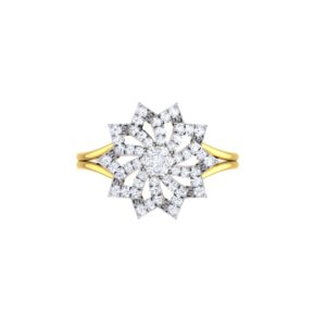 Solid 22K/18K/14K Fine Gold Certified Stamped Carved CZ Design Women's Ring