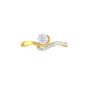 Solid 22K/18K/14K Fine Gold Certified Stamped Divine CZ Design Women's Ring