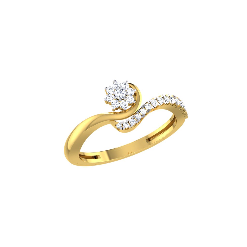 Solid 22K/18K/14K Fine Gold Certified Stamped Divine CZ Design Women's Ring