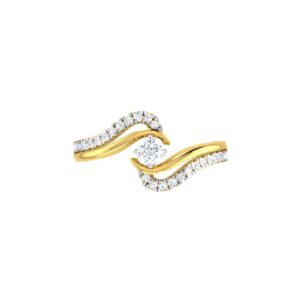 Solid 22K/18K/14K Fine Gold Certified Stamped Charming CZ Design Women's Ring