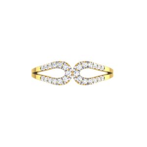 Solid 22K/18K/14K Fine Gold Certified Stamped Attractive CZ Design Women's Ring