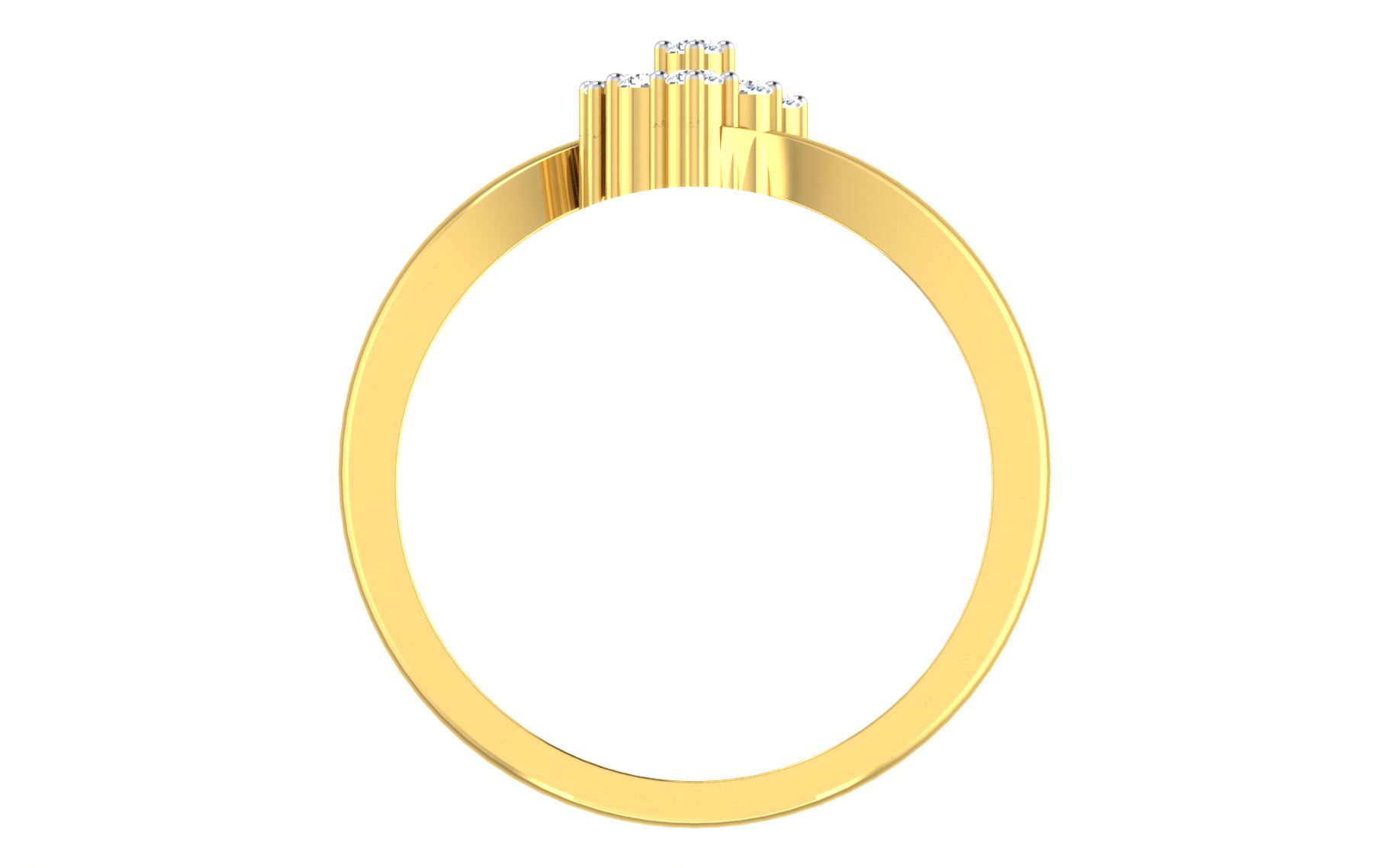 Solid 22K/18K/14K Fine Gold Certified Stamped Splendid CZ Design Women's Ring