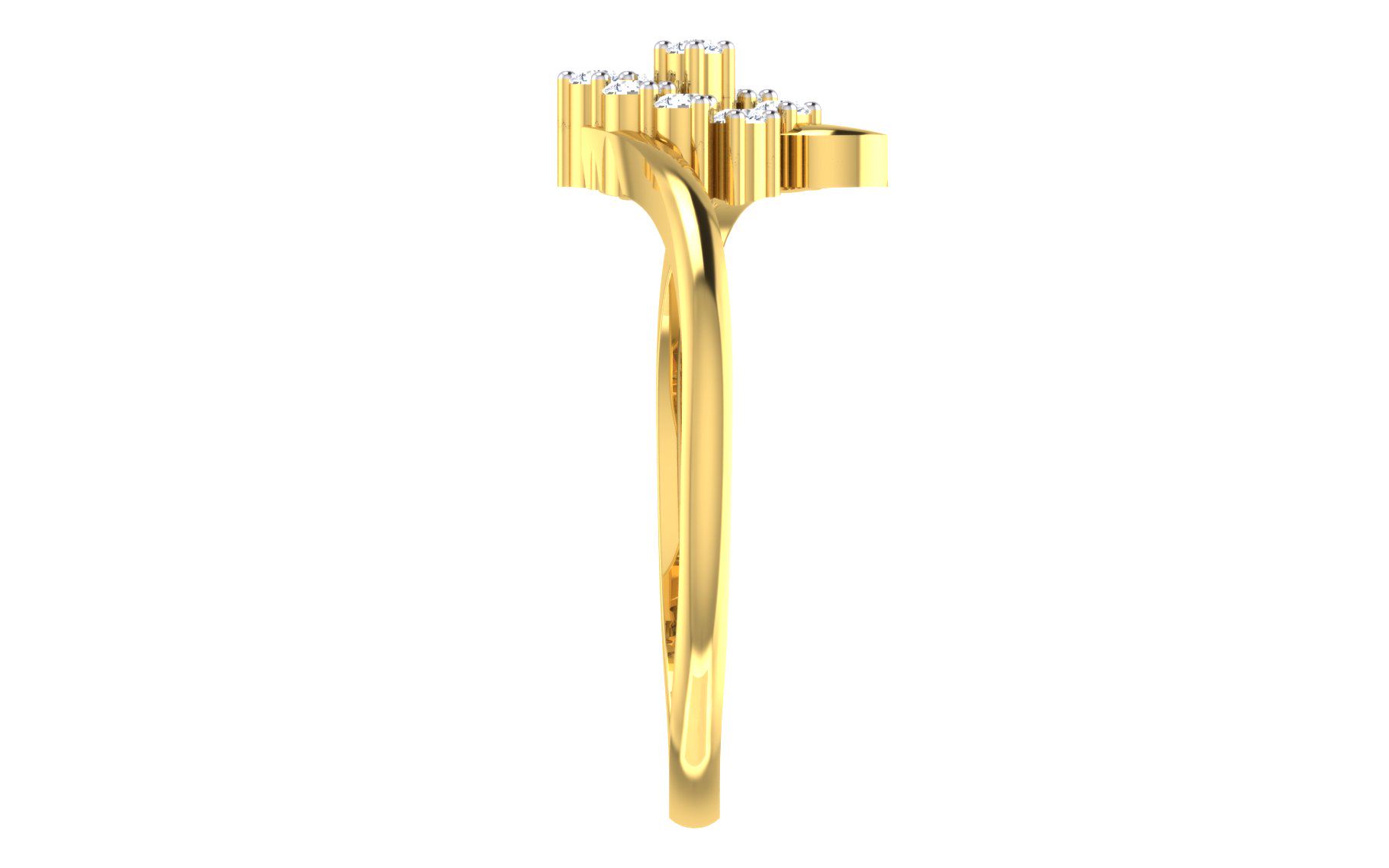 IGI Certified Natural Diamond Women's Ring 14K/18K Fine Yellow Gold