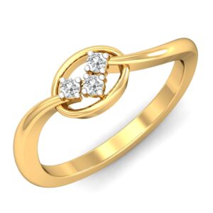 IGI Certified Natural Diamond Women's Ring 14K/18K Fine Yellow Gold