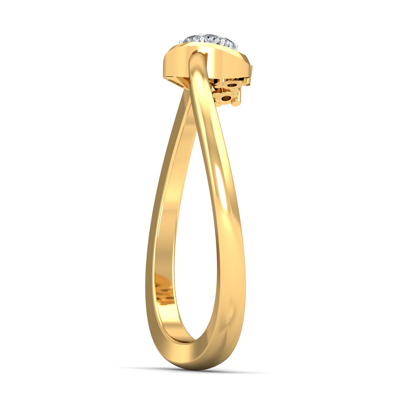 Solid 22K/18K/14K Fine Gold Certified Stamped Mejestic CZ Design Women's Ring