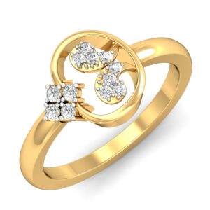Solid 22K/18K/14K Fine Gold Certified Stamped Beauteous CZ Design Women's Ring