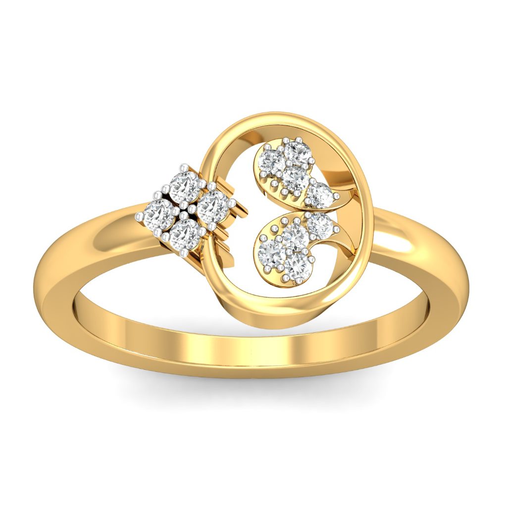 Solid 22K/18K/14K Fine Gold Certified Stamped Beauteous CZ Design Women's Ring