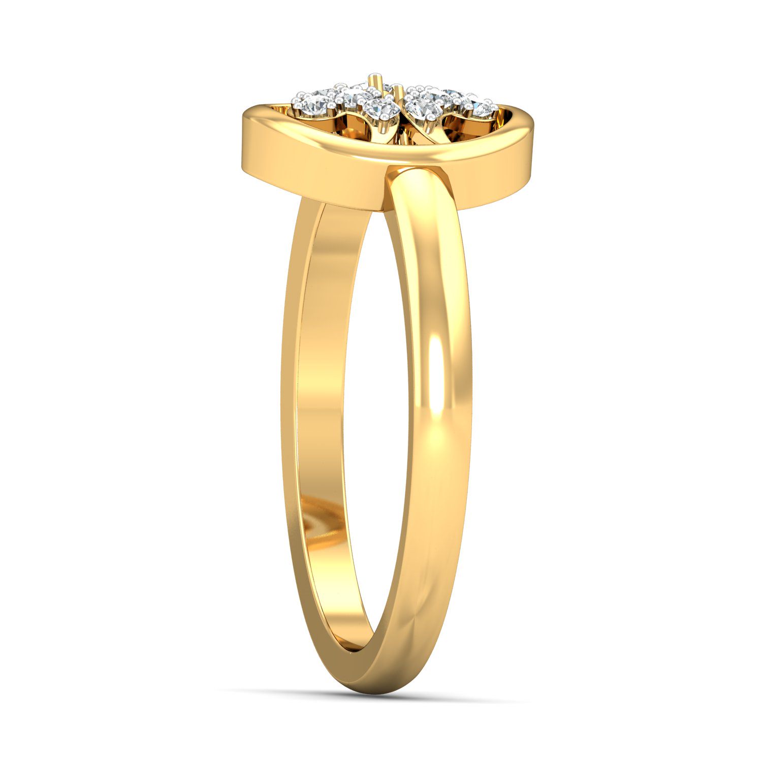Solid 22K/18K/14K Fine Gold Certified Stamped Beauteous CZ Design Women's Ring