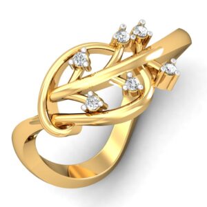 Solid 22K/18K/14K Fine Gold Certified Stamped Beautiful CZ Design Women's Ring