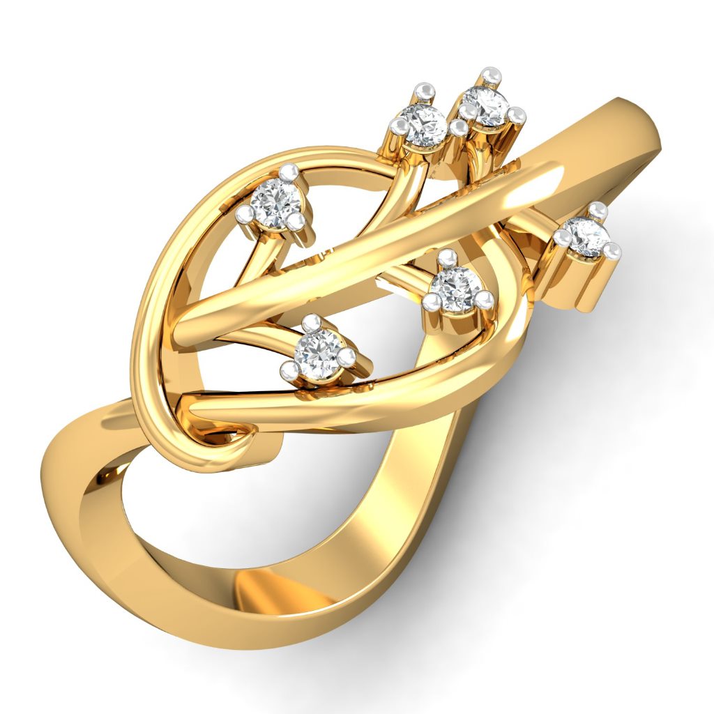 Solid 22K/18K/14K Fine Gold Certified Stamped Beautiful CZ Design Women's Ring