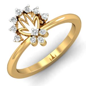 Solid 22K/18K/14K Fine Gold Certified Stamped Divine CZ Design Women's Ring