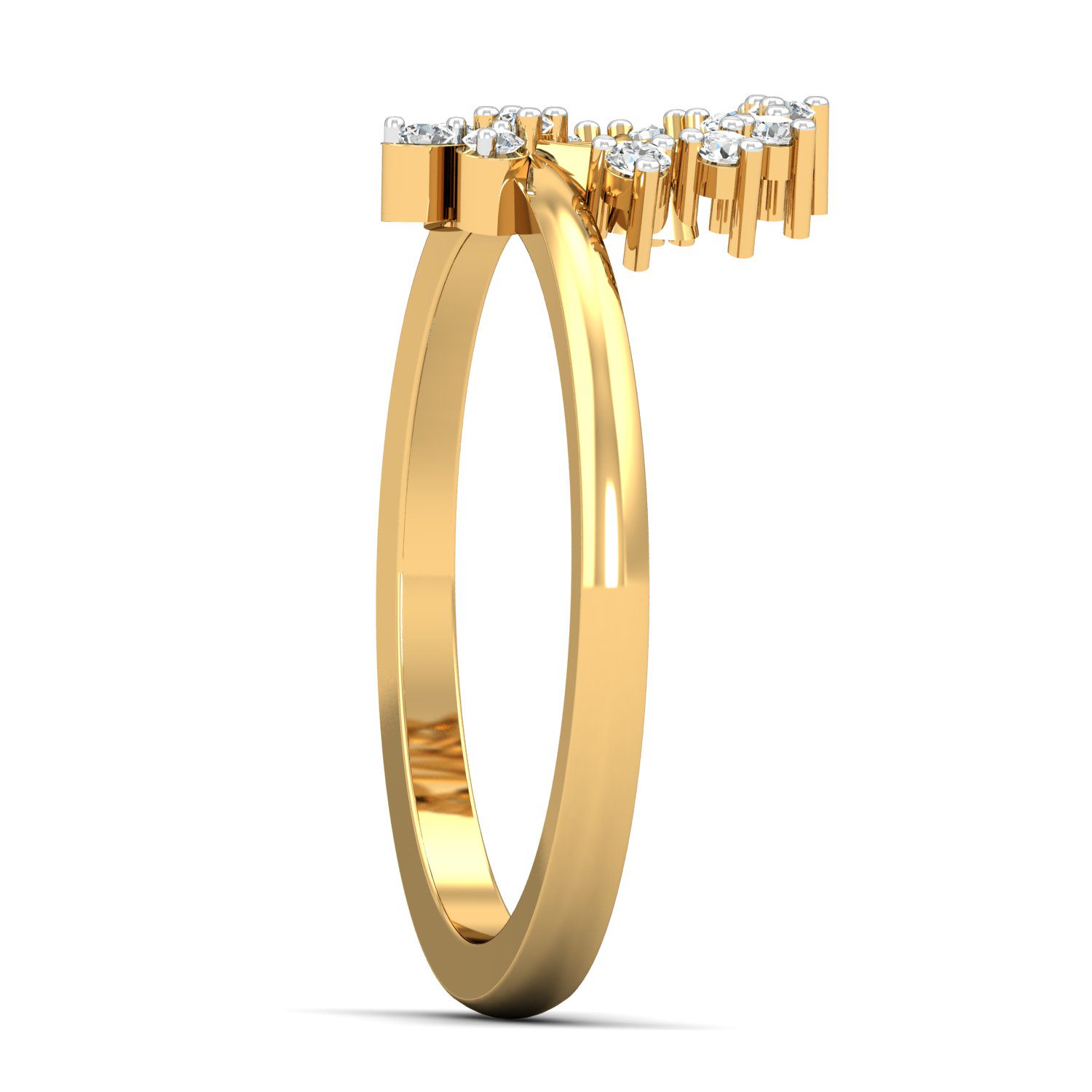Solid 22K/18K/14K Fine Gold Certified Stamped Divine CZ Design Women's Ring