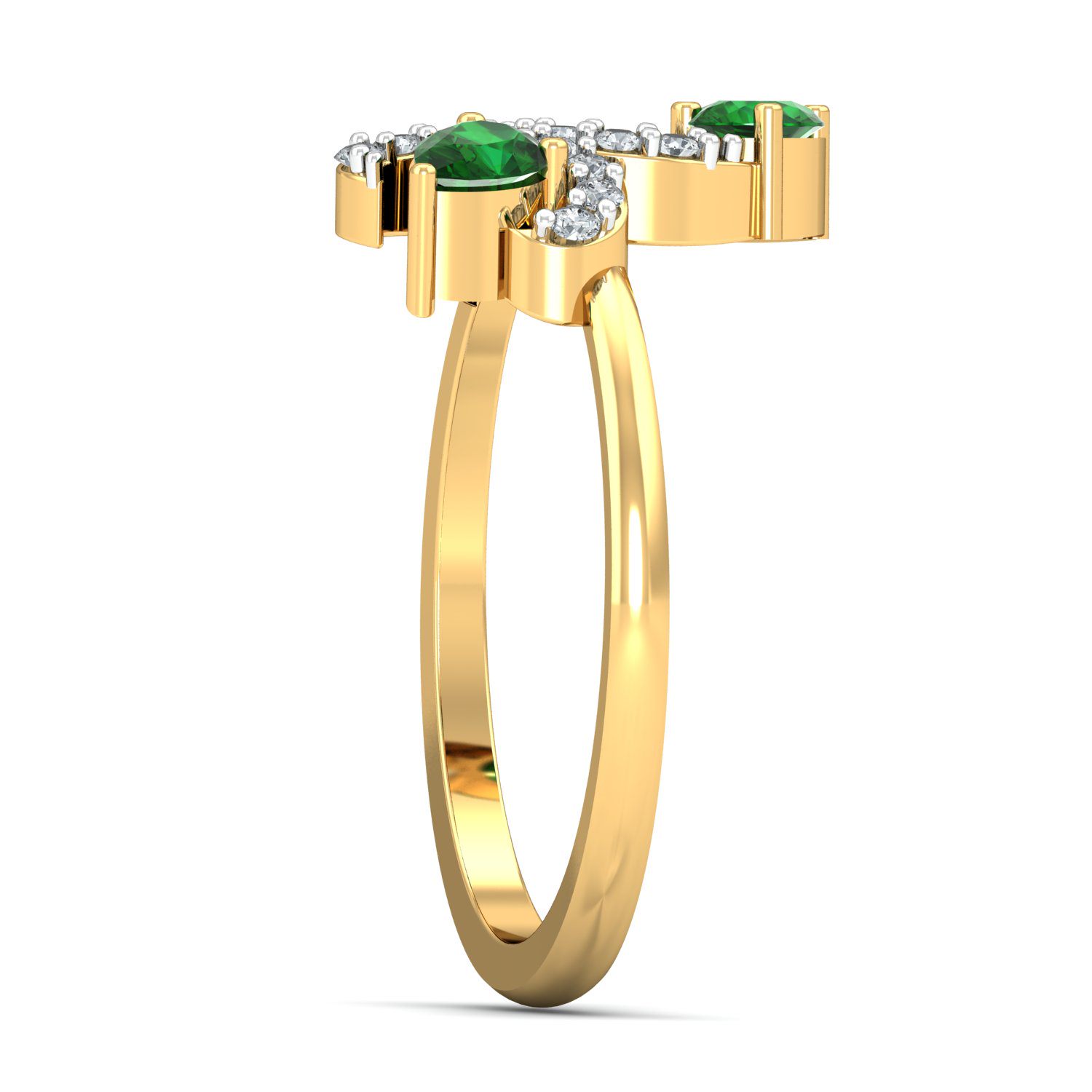 Solid 22K/18K/14K Fine Gold Certified Stamped Carved CZ Design Women's Ring