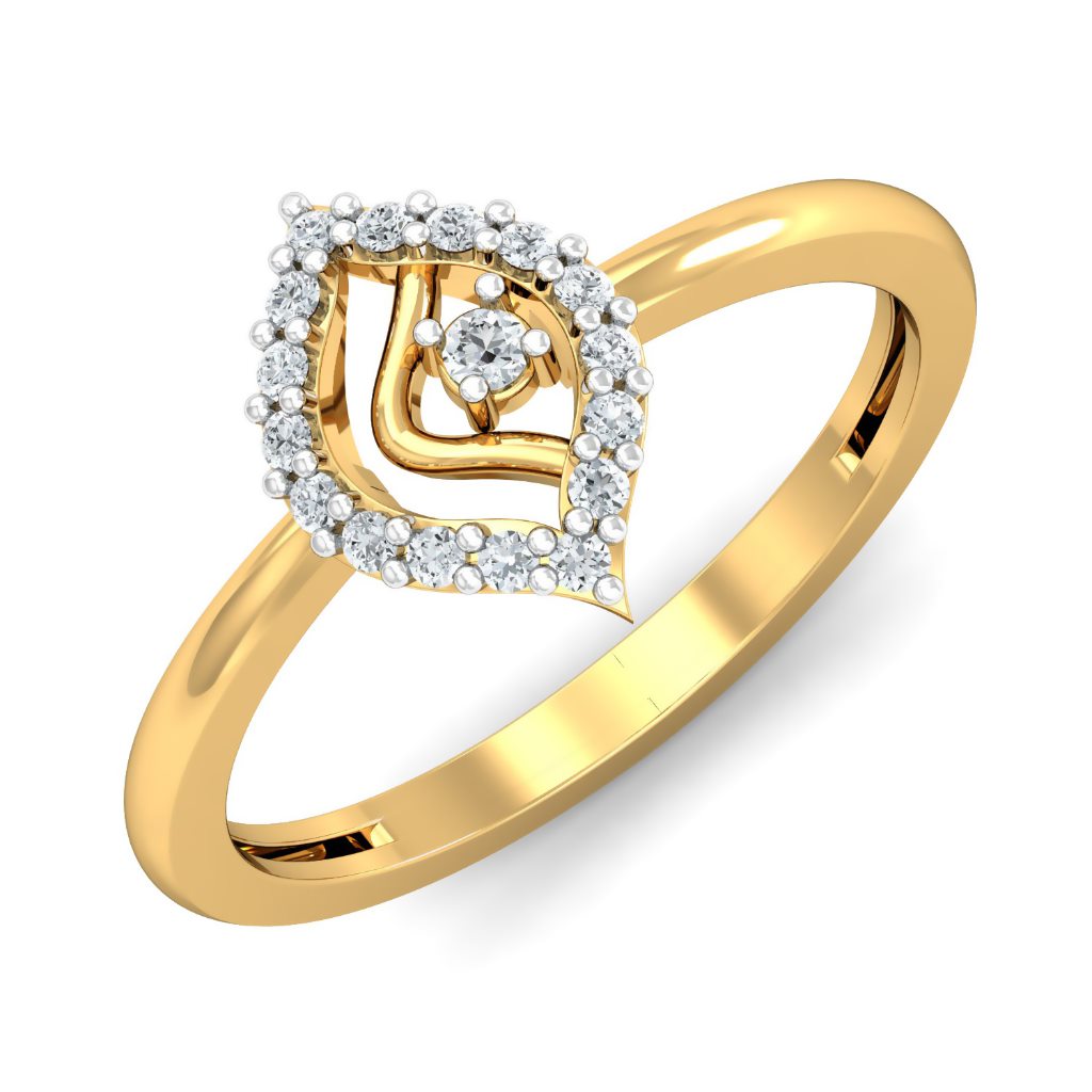 Solid 22K/18K/14K Fine Gold Certified Stamped Adorable CZ Design Women's Ring