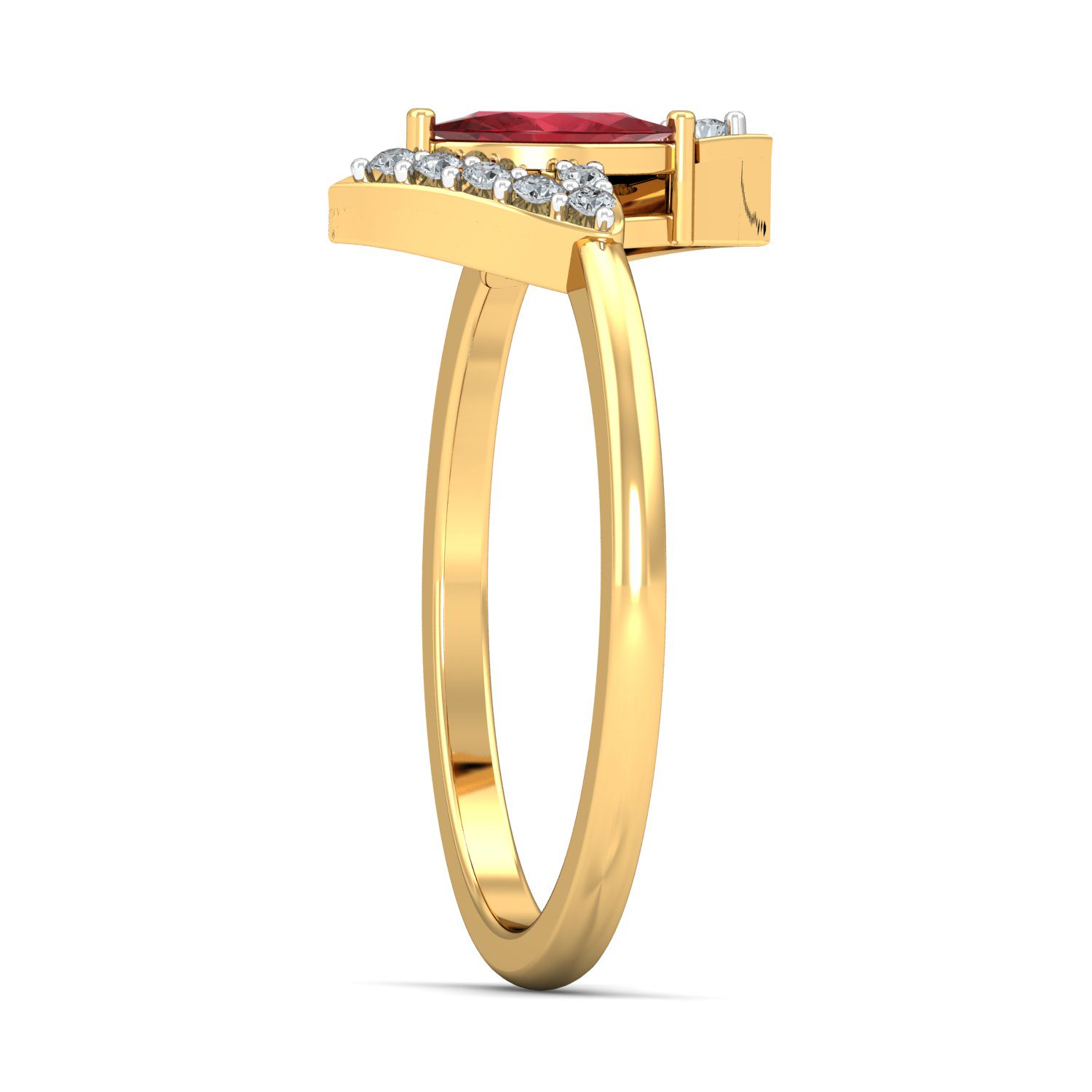 Solid 22K/18K/14K Fine Gold Certified Stamped Divine CZ Design Women's Ring