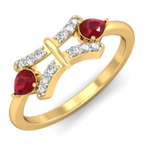 Solid 22K/18K/14K Fine Gold Certified Stamped Carved CZ Design Women's Ring