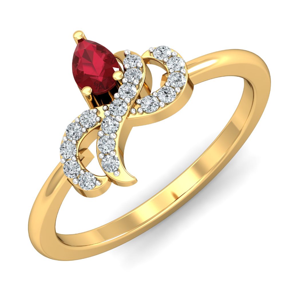 Solid 22K/18K/14K Fine Gold Certified Stamped Bold CZ Design Women's Ring
