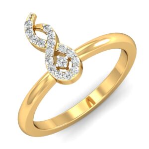Solid 22K/18K/14K Fine Gold Certified Stamped Pretty CZ Design Women's Ring