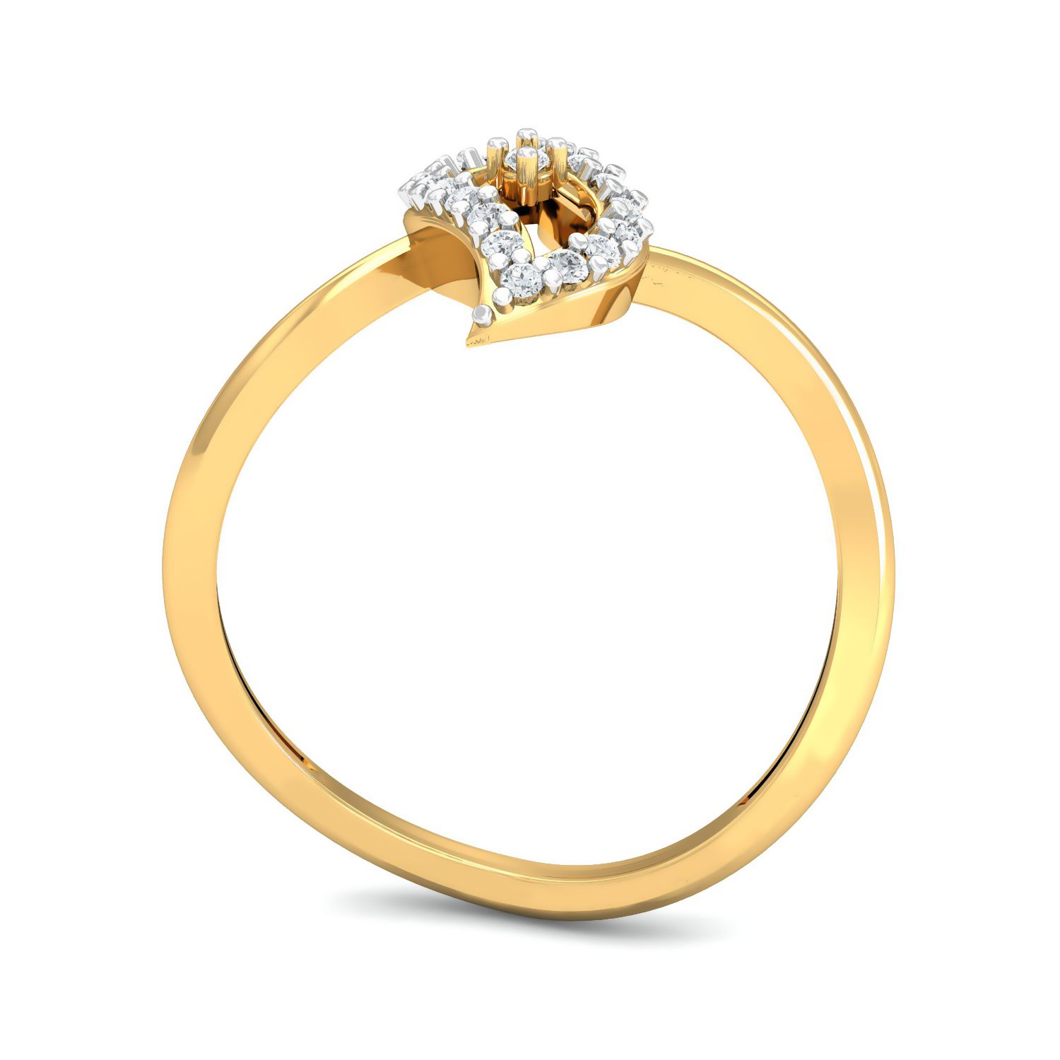 IGI Certified Natural Diamond Women's Ring 14K/18K Fine Yellow Gold