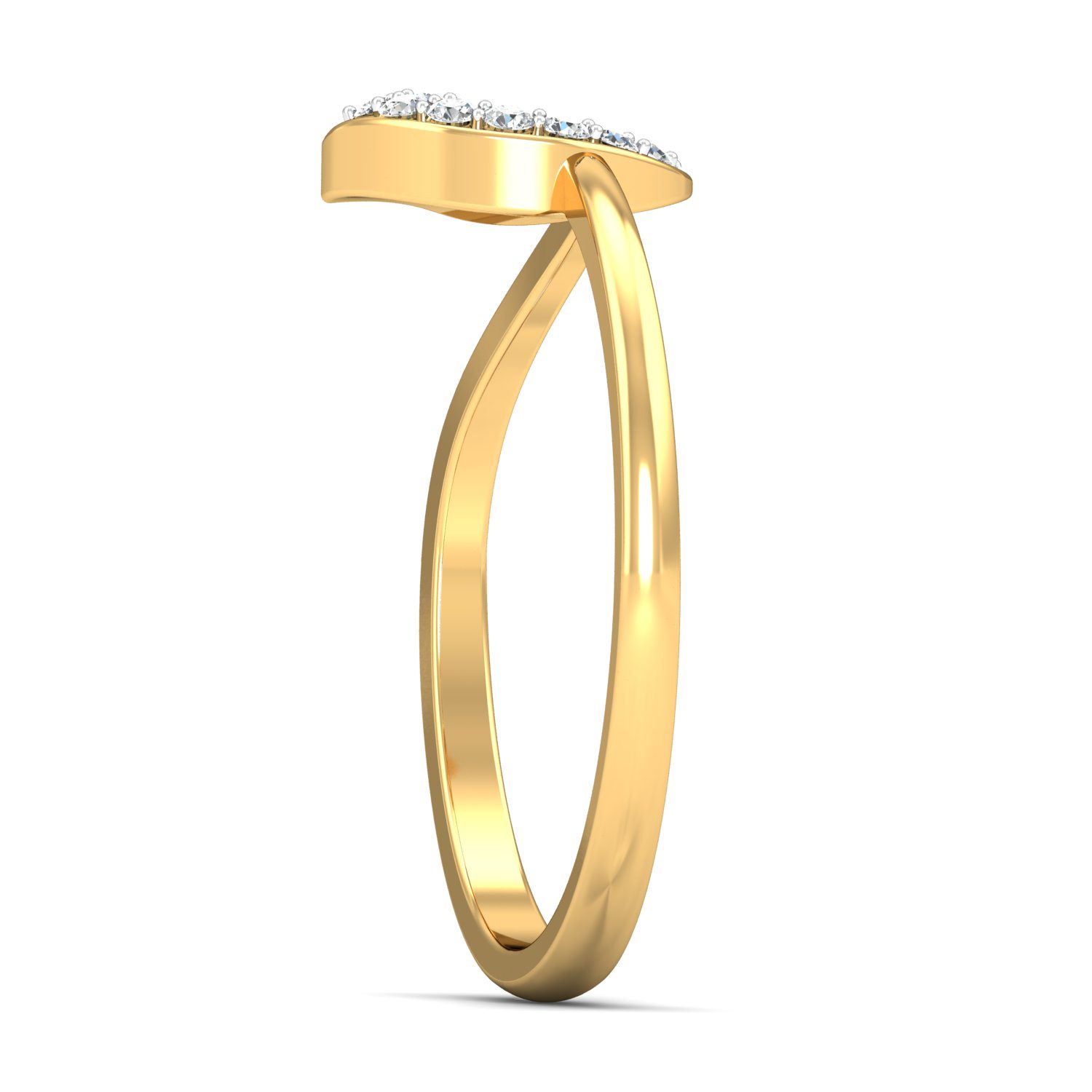 Solid 22K/18K/14K Fine Gold Certified Stamped Attractive CZ Design Women's Ring