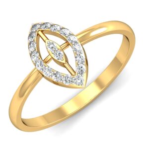 Solid 22K/18K/14K Fine Gold Certified Stamped Flower CZ Design Women's Ring
