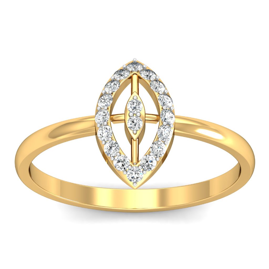 Solid 22K/18K/14K Fine Gold Certified Stamped Flower CZ Design Women's Ring