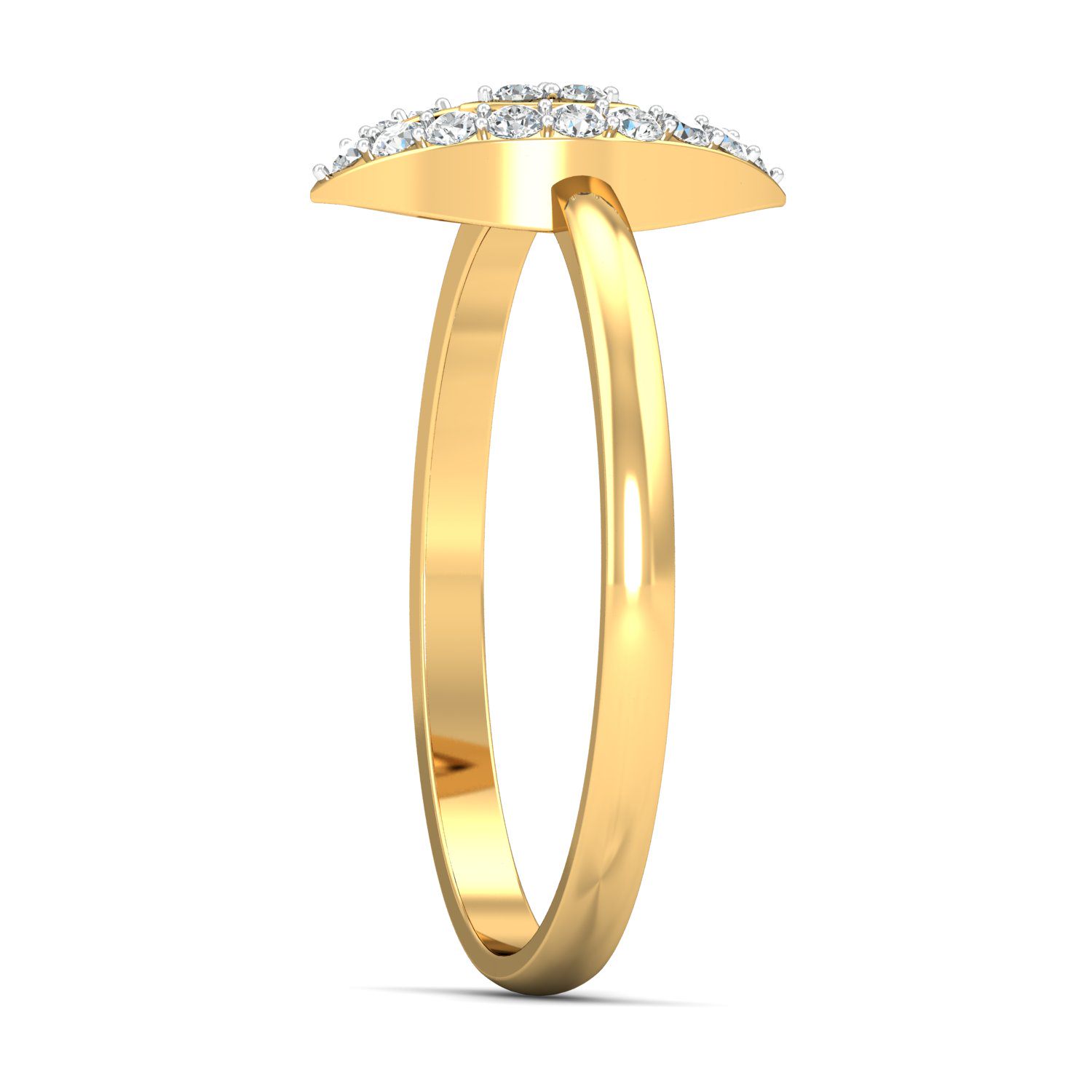 Solid 22K/18K/14K Fine Gold Certified Stamped Flower CZ Design Women's Ring