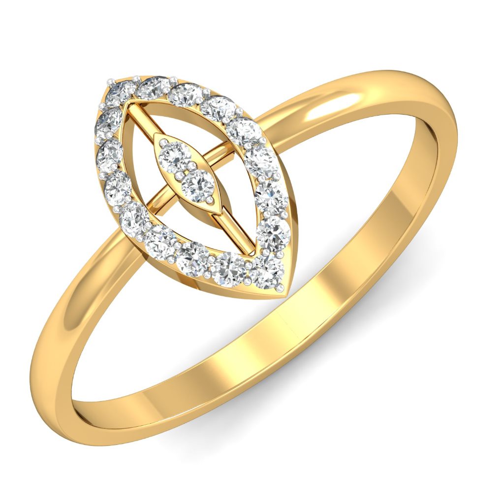 Solid 22K/18K/14K Fine Gold Certified Stamped Flower CZ Design Women's Ring