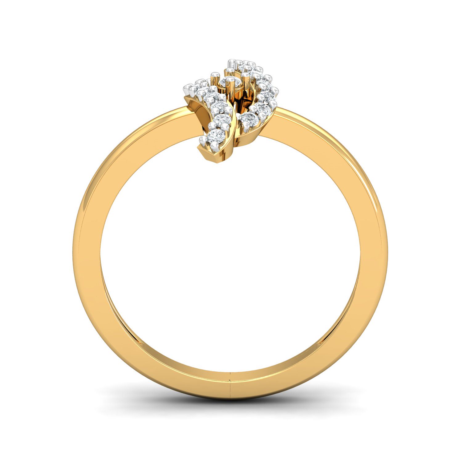 Solid 22K/18K/14K Fine Gold Certified Stamped Splendid CZ Design Women's Ring