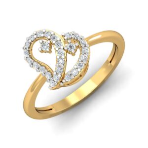 Solid 22K/18K/14K Fine Gold Certified Stamped Studded CZ Design Women's Ring