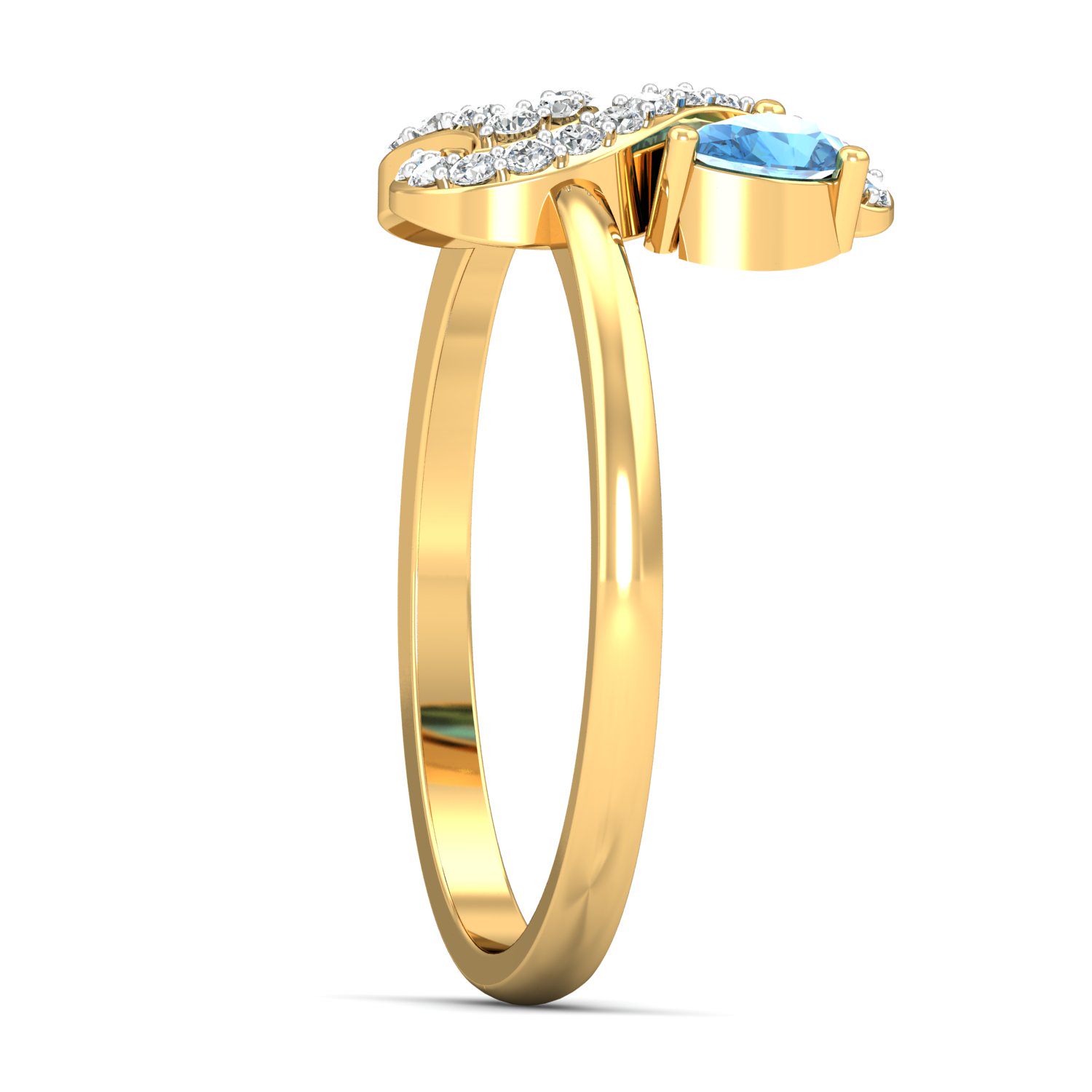 Solid 22K/18K/14K Fine Gold Certified Stamped Mejestic CZ Design Women's Ring