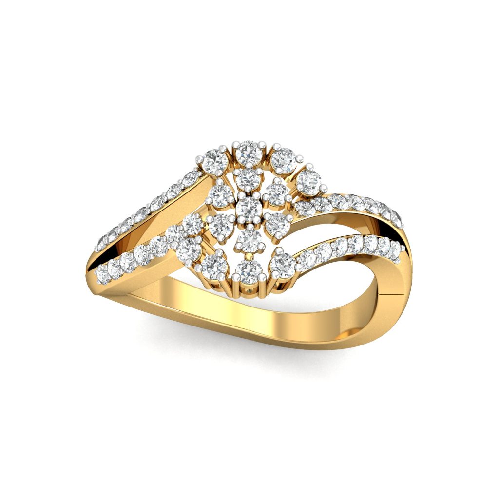Solid 22K/18K/14K Fine Gold Certified Stamped Spectacular CZ Design Women's Ring