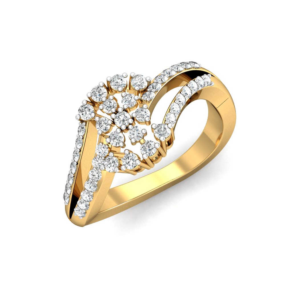 Solid 22K/18K/14K Fine Gold Certified Stamped Spectacular CZ Design Women's Ring