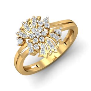 Solid 22K/18K/14K Fine Gold Certified Stamped Beautiful CZ Design Women's Ring