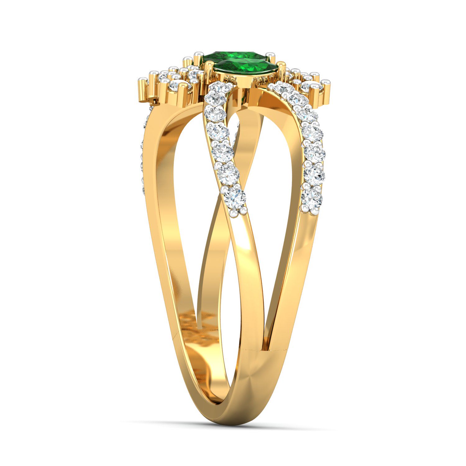 Solid 22K/18K/14K Fine Gold Certified Stamped Charming CZ Design Women's Ring