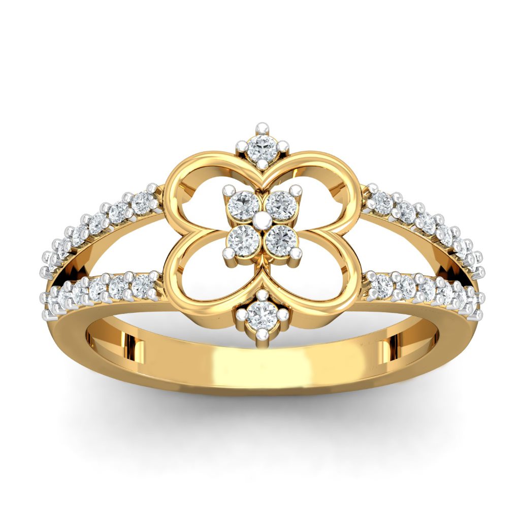 Solid 22K/18K/14K Fine Gold Certified Stamped Splendid CZ Design Women's Ring