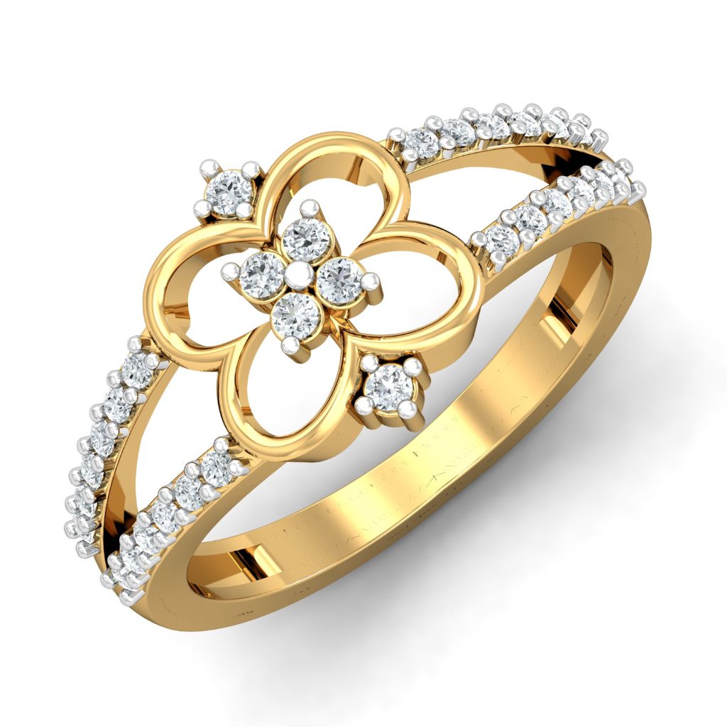 Solid 22K/18K/14K Fine Gold Certified Stamped Splendid CZ Design Women's Ring