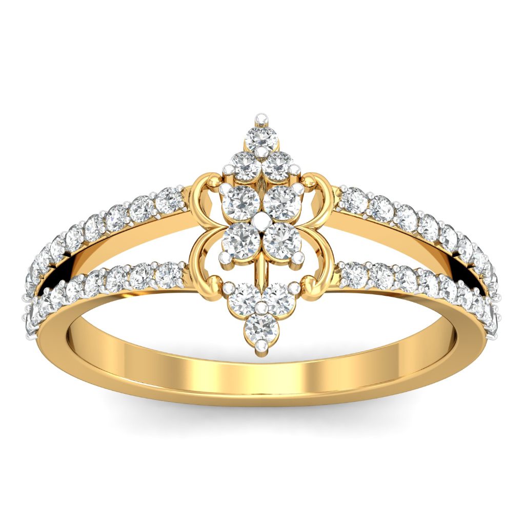 Solid 22K/18K/14K Fine Gold Certified Stamped Mejestic CZ Design Women's Ring