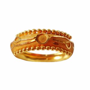 Solid 22K/18K/14K Fine Gold Certified Stamped Abstract Design Women's Ring