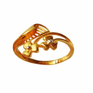 Solid 22K/18K/14K Fine Gold Certified Stamped Floral Design Women's Ring