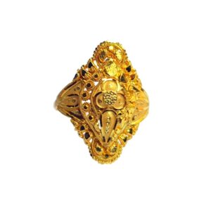 Solid 22K/18K/14K Fine Gold Certified Stamped Bold Design Women's Ring
