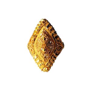 Solid 22K/18K/14K Fine Gold Certified Stamped Studded Design Women's Ring