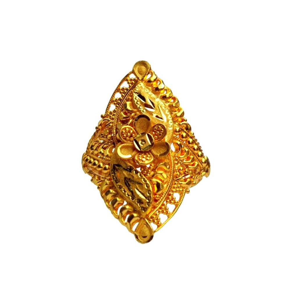 Solid 22K/18K/14K Fine Gold Certified Stamped Magnificient Design Women's Ring