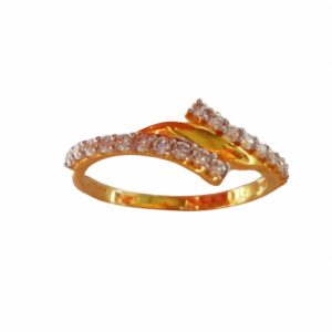 Solid 22K/18K/14K Fine Gold Certified Stamped CZ Heart Design Women's Ring