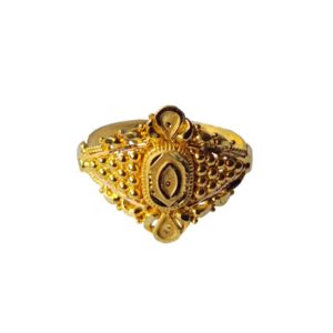 Solid 22K/18K/14K Fine Gold Certified Stamped Studded Design Women's Ring