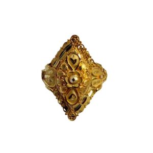 Solid 22K/18K/14K Fine Gold Certified Stamped Broad Design Women's Ring