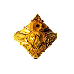 Solid 22K/18K/14K Fine Gold Certified Stamped Flower Design Women's Ring