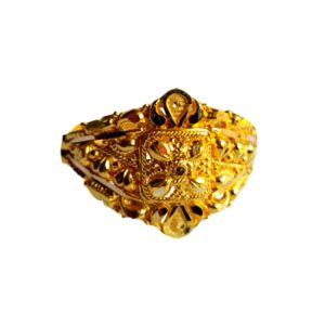 Solid 22K/18K/14K Fine Gold Certified Stamped Square Design Women's Ring
