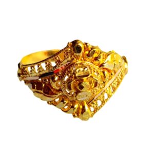 Solid 22K/18K/14K Fine Gold Certified Stamped Round Design Women's Ring